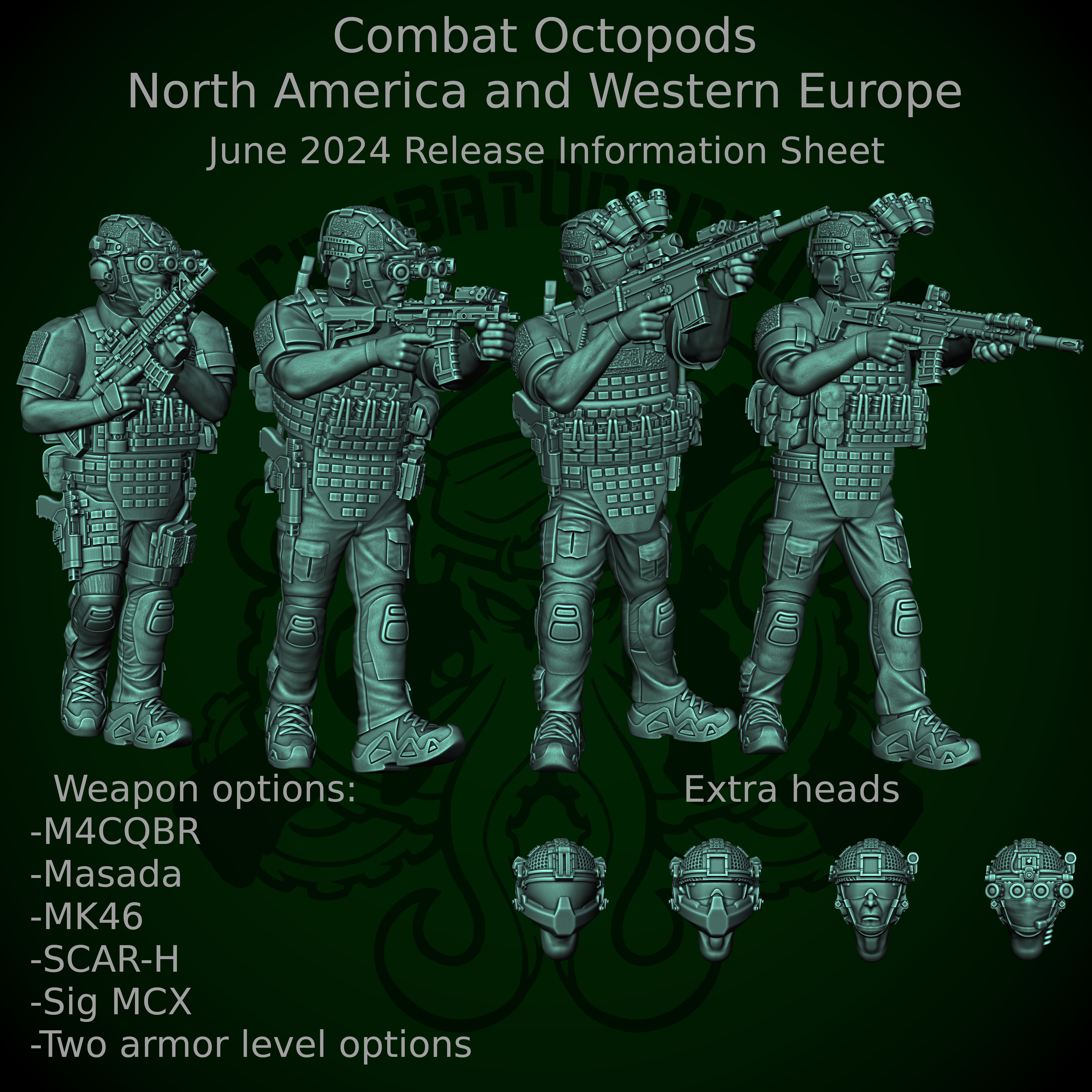 Patreon pack 34 - June 2024 - Combat Octopods NAWE pt2